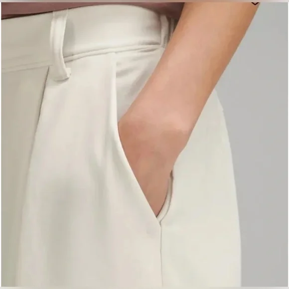 NWT Rare Lululemon Asia Fit Pleated High-Rise Wide-Leg Trouser 27" Size XL - Picture 4 of 12